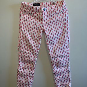 JCrew matchstick pattern denim
